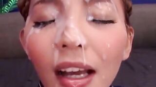 Emiri Okazaki - Covered In Cum