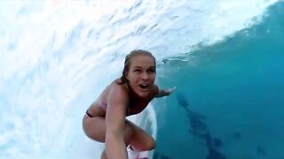 Happy (Australian) Pro Surfer, Felicity Palmateer [gif]