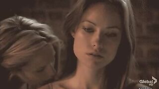 Olivia Wilde lesbian kiss.