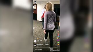 Walking in leggings (IG story)