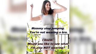 Moms not wearing a bra [m/s][gif]