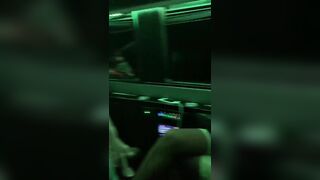 Twerking for her friends in a limo