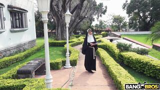 Former nun gets cum.