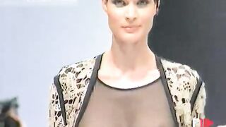 Sheer top on runway