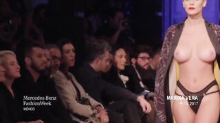 Alejandra Guilmant Big tits Topless in Mexico Fashion Week 2016 [gif]
