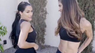 Nikki Bella shaking her ass