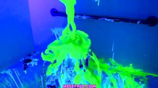 Honey Heptane gets destroyed in UV green slime