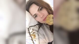 Hayley Attwell Eating a Cookie