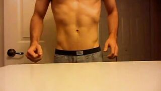 Another throwback slow-mo video of my abs and V while jumping