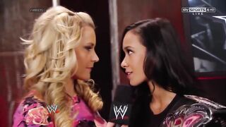 Renee Young getting turned on by AJ Lee