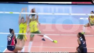 Beauty of female volleyball