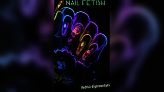 My nails in neon
