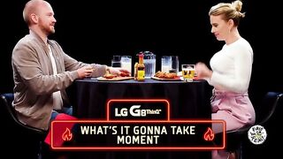 ????Scarlett Johansson????bouncing in her chair on HOT ONES S8 • E12
