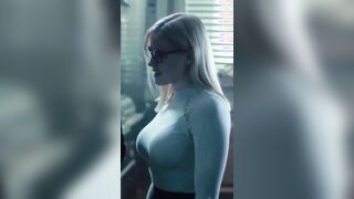 Olivia Taylor Dudley in a tight shirt