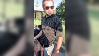 Golf Girl Gabbie Sucking Cock In Public