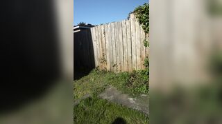 Fucking in my backyard so the neighbors can hear :) [f] [m]