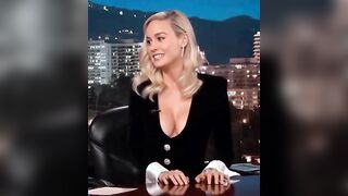 Brie Larson using her big tits to get those ratings up at Jimmy Kimmel Live