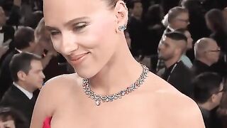 Scarlett Johansson when she sees your hard cock????