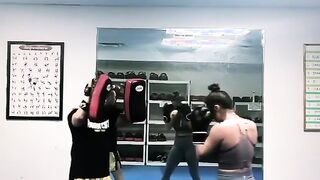 Bubble Butt Slim Thick Working On Kickboxing & Muay Thai