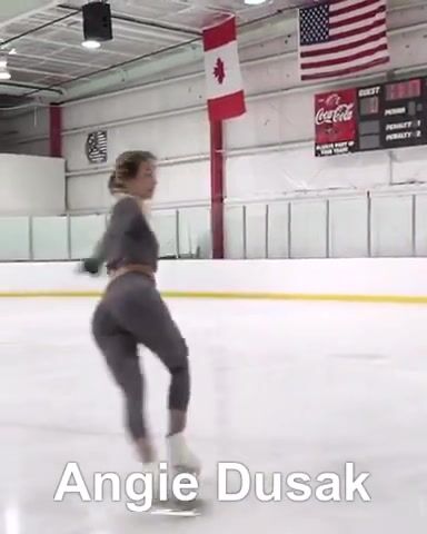 Figure skater Angie Dusak.