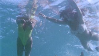 Julie K. Smith & Shae Marks skinny dipping - Return to Savage Beach (1998)