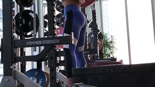 Emily Schromm (Reality star from ''The Real World: D.C.'' and MTV's ''The Challenge'' series) squatting