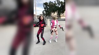 rensempress as Deadpool and darthlexii as gwenpool