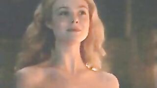 Elle Fanning is ready for my hard cock fucking her tight pussy this night.