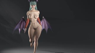 Morrigan the succubus is really sexy! with breast&boobies jiggles.