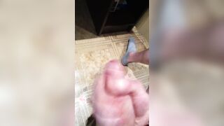 Violently throwing cum out