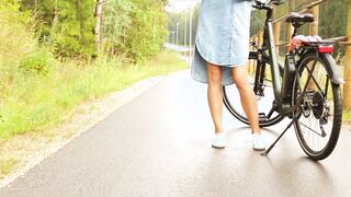 With My Bike At The Highway