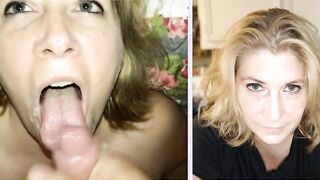 Blonde milf before and after!