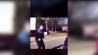 A short street fight