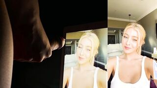 Daisy Keech reacts to getting a massive facial