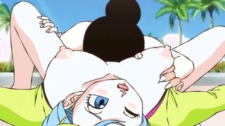 Chi-Chi Goes Down On Bulma (FoxyBulma) [Dragon Ball]