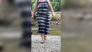 My kitty at Nantahala river. OC Amateur Dress MILF Pokies