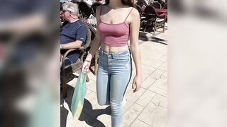 she reads your comments my girlfriend start to walk without bra in public, she is little shy about that idea, I told her we can ask here and see what do you thinking? please be gentle with her :)