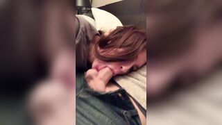 Using her mouth like it's a pussy