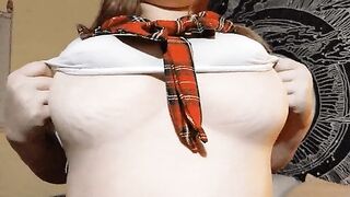 [OC] I love the way my titties bounce out of my new outfit.