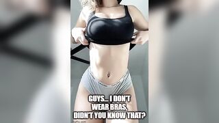 my friends told my gf that her tits only looked big because of the type of bra she wears
