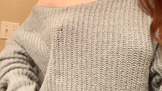 [OC] Nipple Piercings & Sweater Weather do not mix (pls kiss better)