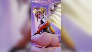 Mercy riding [Overwatch] (zealot3d, audio volkor)