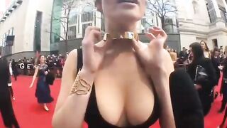 Gemma Arterton and her Amazing Rack. Want to Suck on her Tits Really Hard, Never Letting go. Camera Person Knew what they Were Doing.