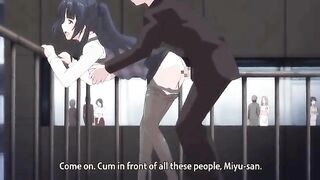 Coworkers have sex after work outside the office (Hentai- Hataraku Otona no Renai Jijou)