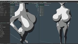 I'm an amateur animator and was playing around, thought I'd share (breast expansion animation)