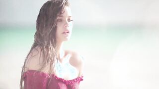 Barbara Palvin in undercut bikini