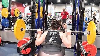 Hitting the squats in some insanely see through gym leggings - Sammi Starfish