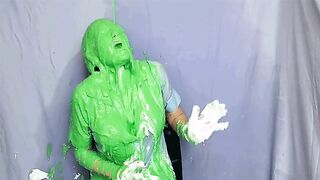 nobody takes a slime facial and mouthful like genevieve from mad lovers cosplay