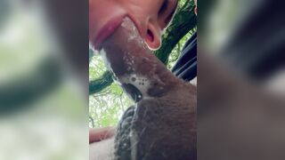 Sometimes you just have to think fuck it and slobber on a cock in the park