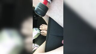Cum on sexy feet in public